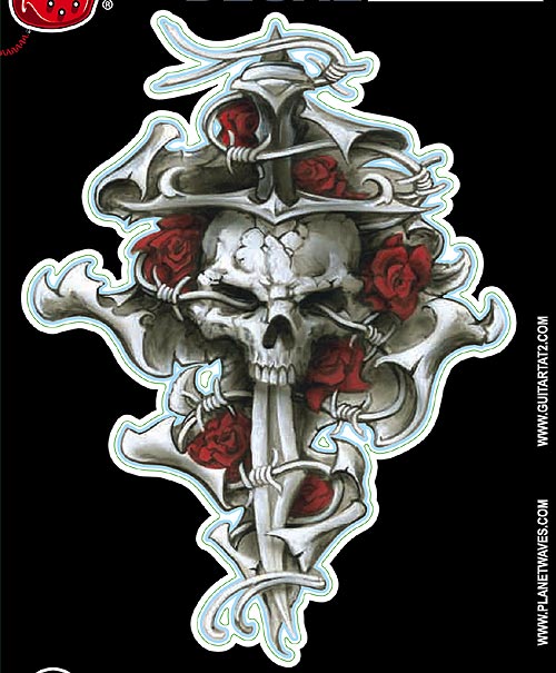 Guitar Tattoo quot;Dagger Rose guitar tattoo. Guitar Tattoo quot;Dagger Rose